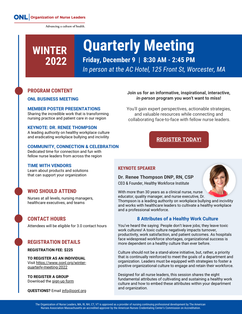 ONL 2022 Winter Quarterly Meeting