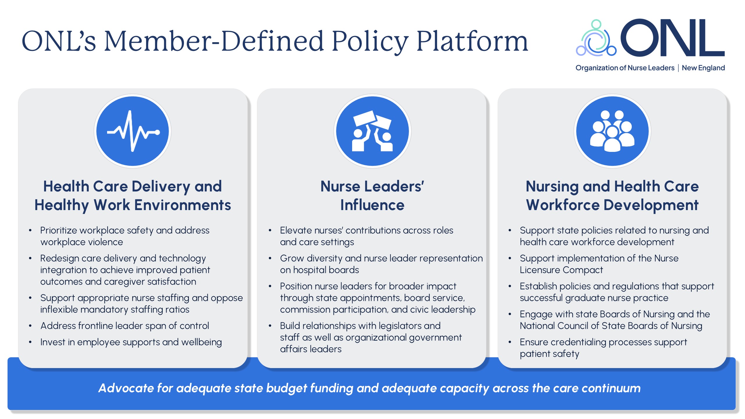 ONL Policy Platform