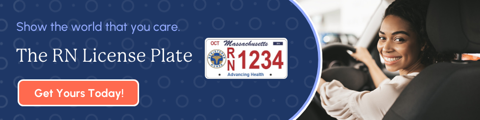 Click here to get your Massachusetts RN License Plate