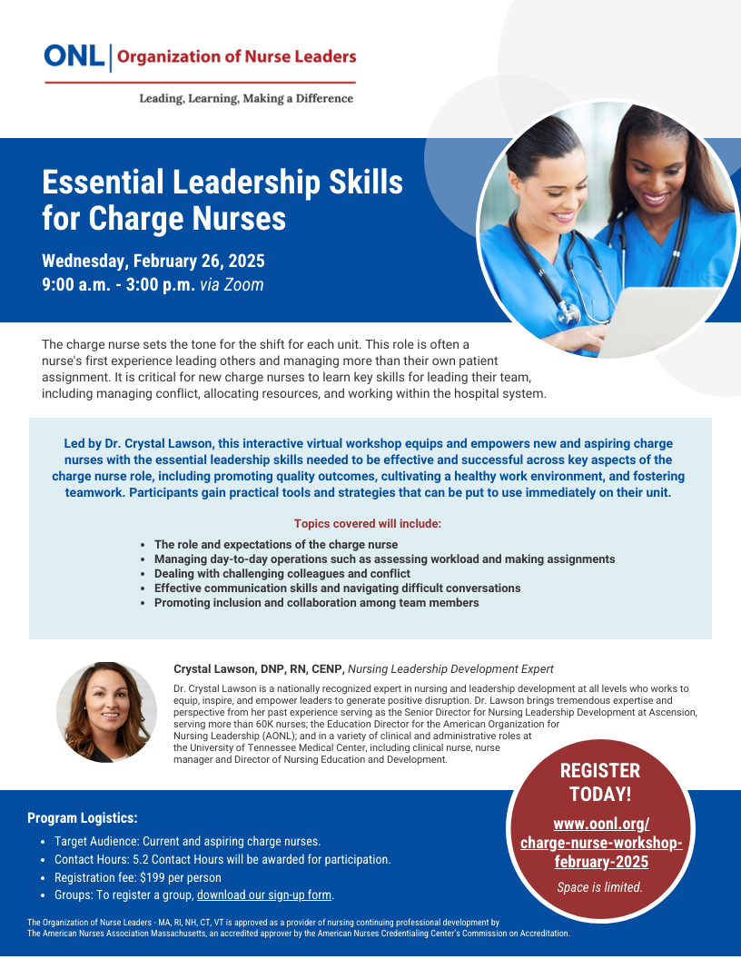 Charge Nurse Workshop