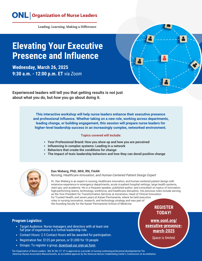 Elevating Your Executive Presence and Influence Flyer