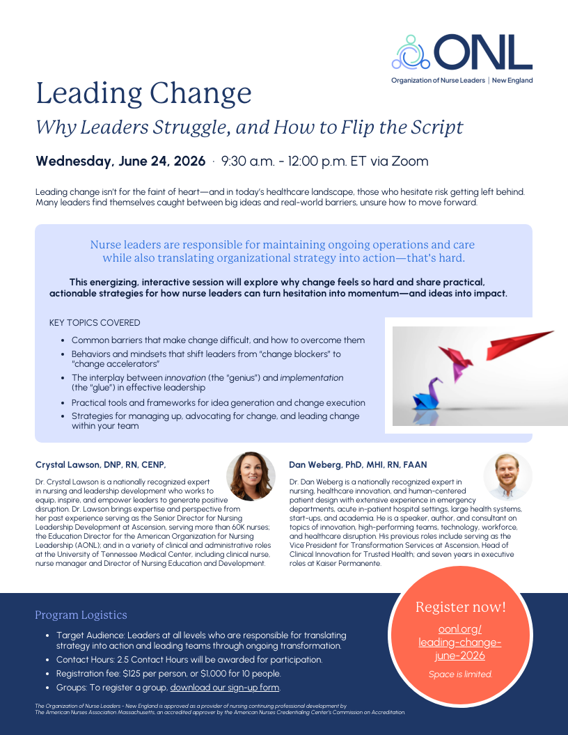 Leading Change Program Flyer