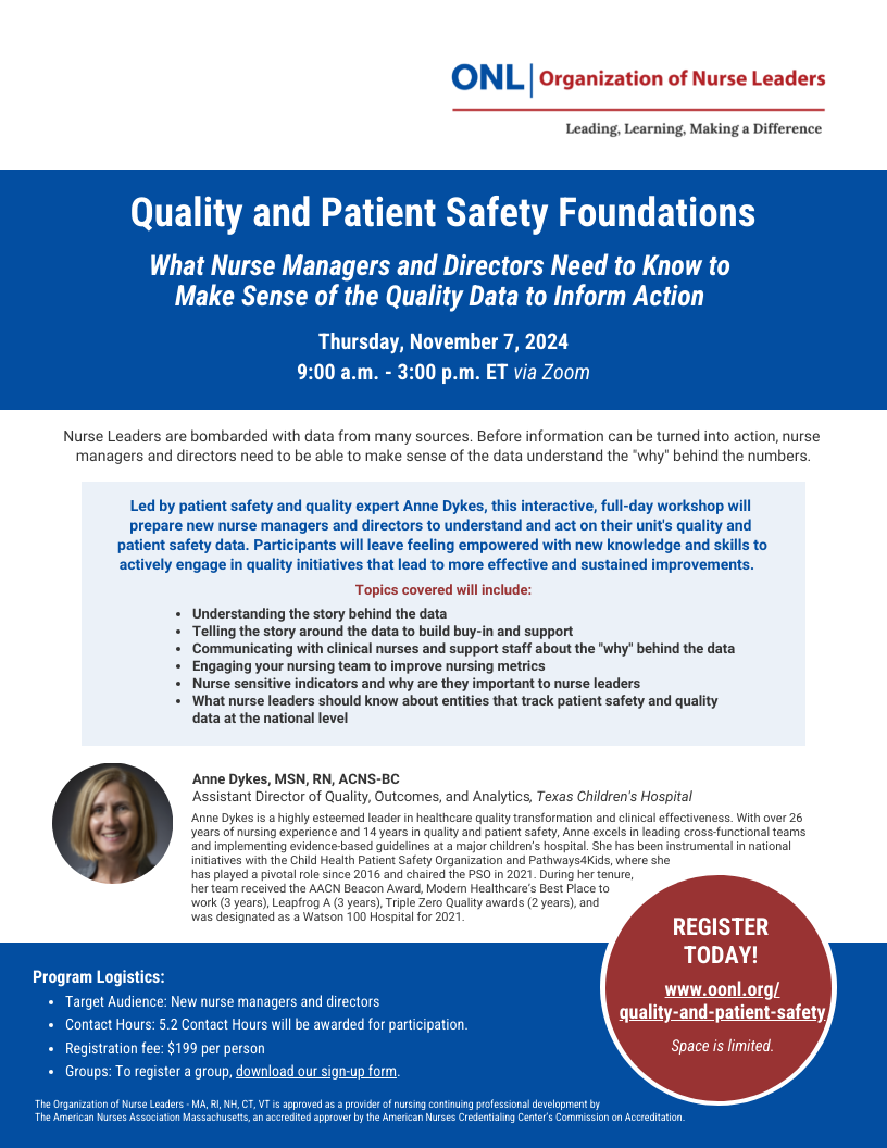 Quality and Patient Safety Foundations