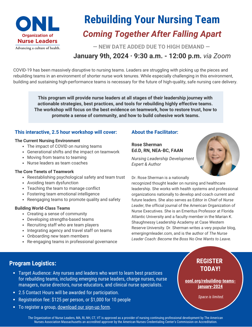 Rebuilding Your Nursing Team