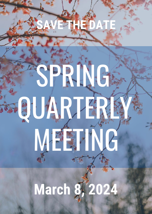 Save the Date! ONL 2024 Spring Quarterly Meeting, March 8, 2024