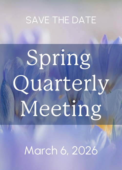 Spring 2024 Quarterly Meeting Flyer Spring 2026 Quarterly Meeting Flyer