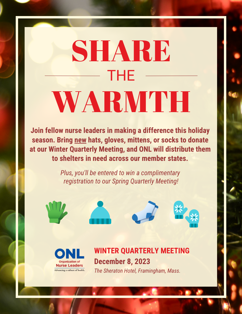 ONL Share the Warmth Donations Drive