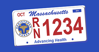 Get your Massachusetts RN license plate!